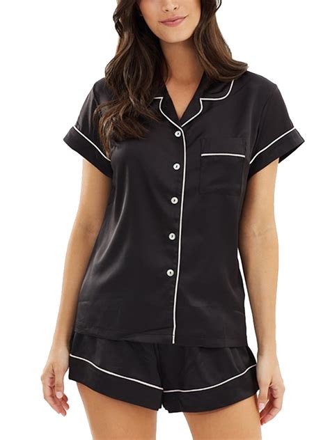 short sleeve button up pjs